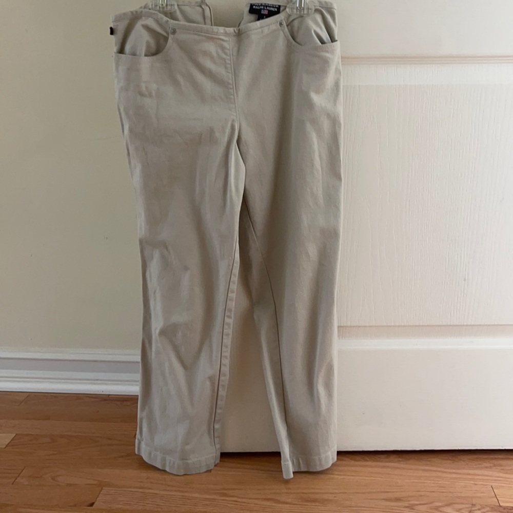 Ralph Lauren Polo Jeans beige cropped pants size 2